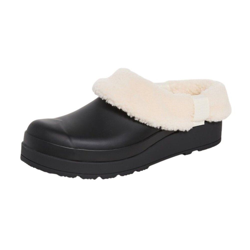 Hunter 8 Women Play Insulated Sherpa Clogs Waterproof Rubber Slip-on Winter Shoe